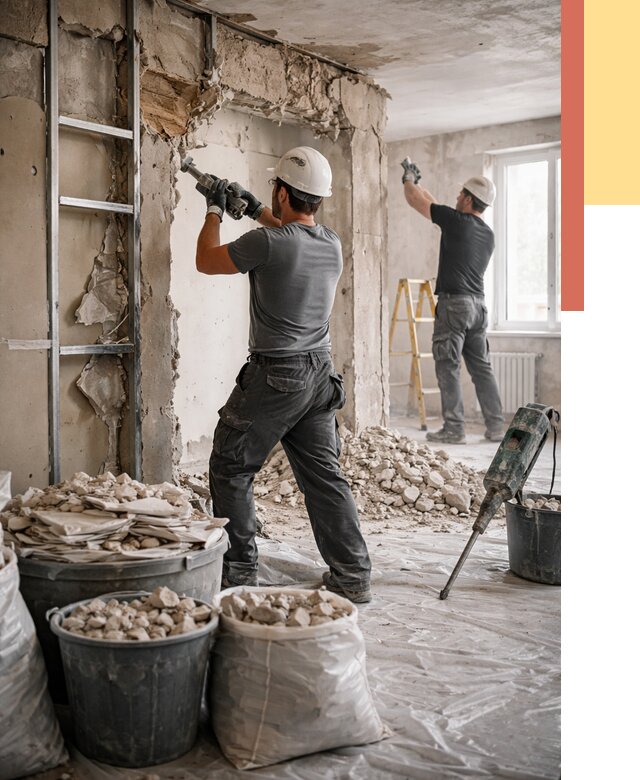 Демонтажные работы в Соликамске от 2782 руб. — услуги и цена под ключ | ОТДЕЛОЧНИК-Слк