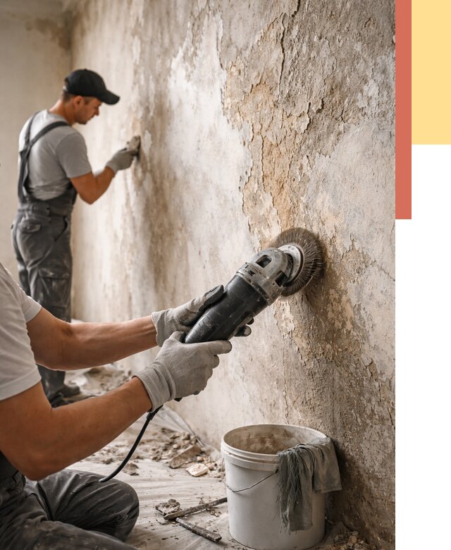 Снятие и удаление краски со стен в Соликамске от 2164 руб. — ОТДЕЛОЧНИК-Слк