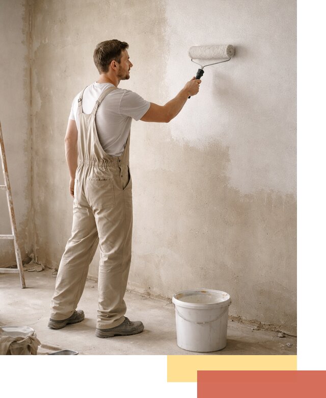 Грунтовка стен под отделку в Соликамске профессиональным раствором