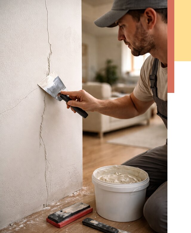 Заделка трещин и сколов в Соликамске от 2525 руб. — быстро и недорого | ОТДЕЛОЧНИК-Слк