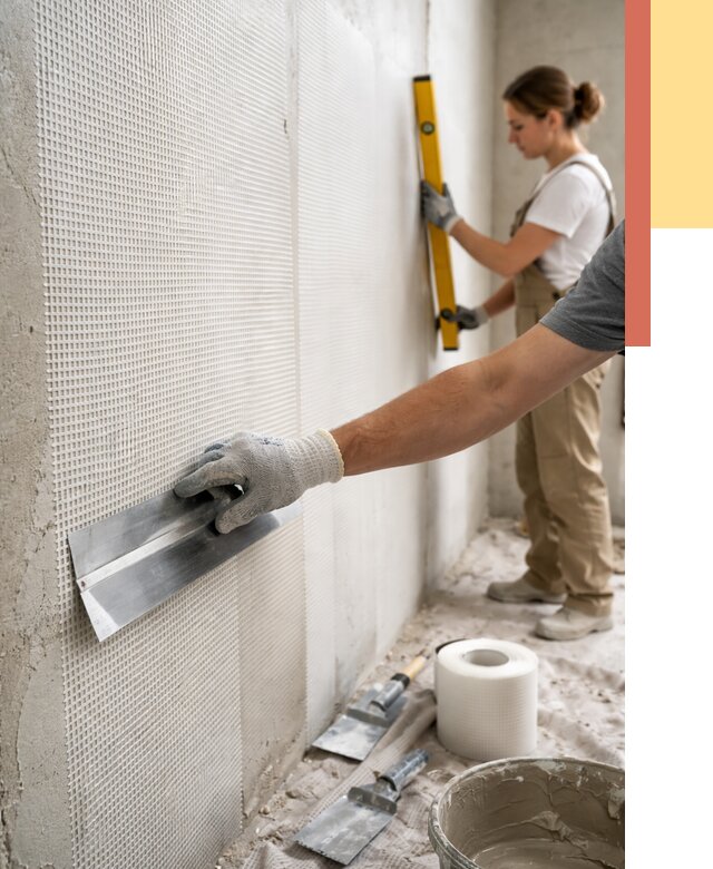 Армирование стен стеклосеткой в Соликамске от 3298 руб. под ключ | ОТДЕЛОЧНИК-Слк