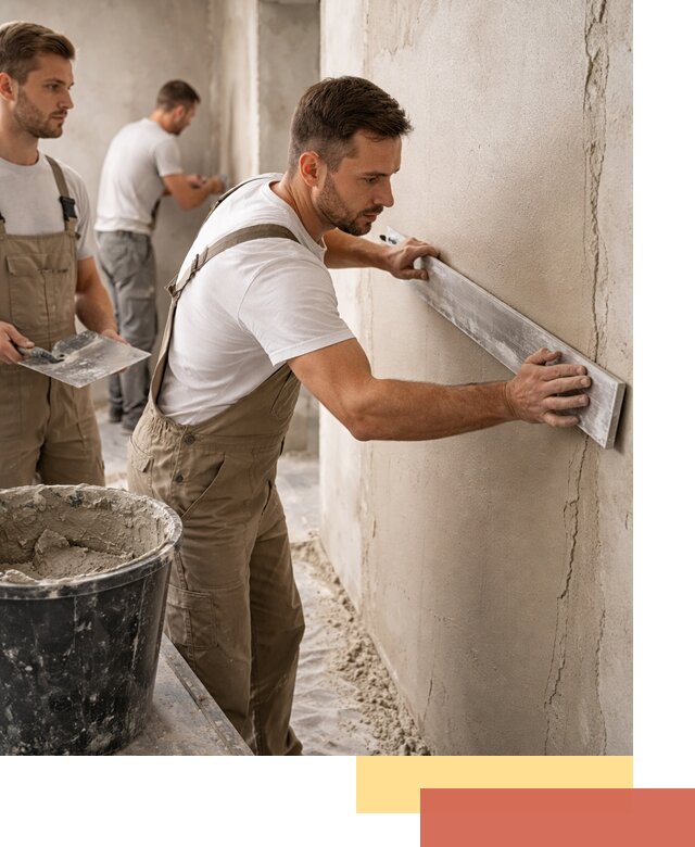 Штукатурка стен без маяков в Соликамске быстро и качественно