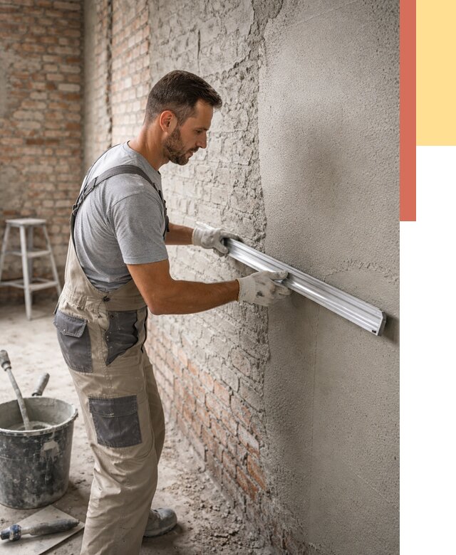 Штукатурка кирпичных стен в Соликамске от 4637 руб/м2 — быстро и недорого | ОТДЕЛОЧНИК-Слк