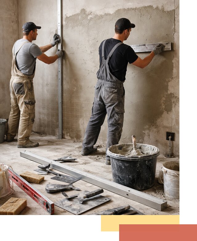 Профессиональная штукатурка стен под плитку в Соликамске