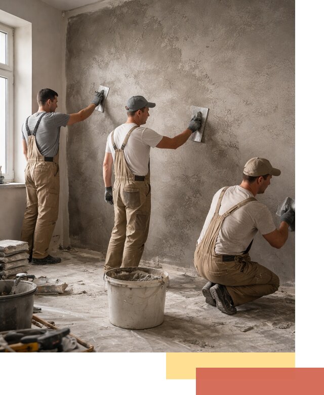 Декоративная штукатурка под бетон в Соликамске для стен и потолков