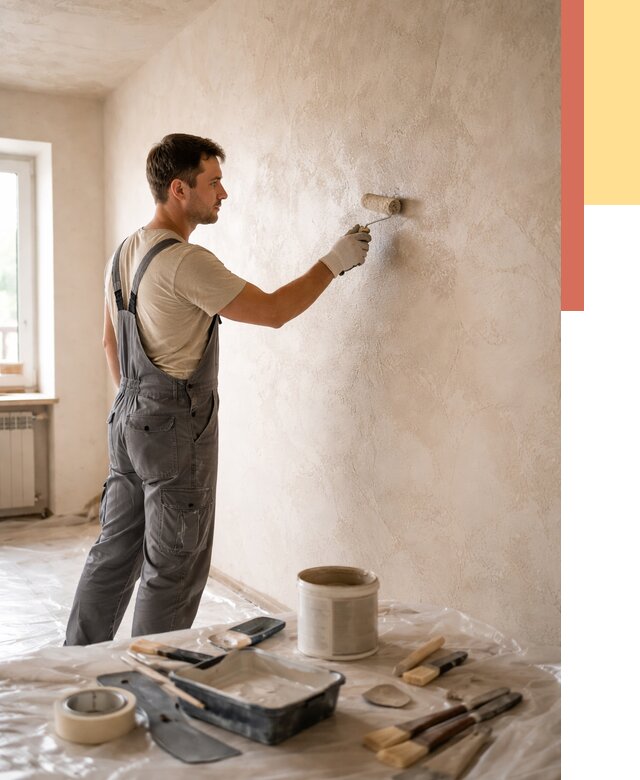 Нанесение лессирующей краски по декоративке в Соликамске от 1803 руб. | ОТДЕЛОЧНИК-Слк