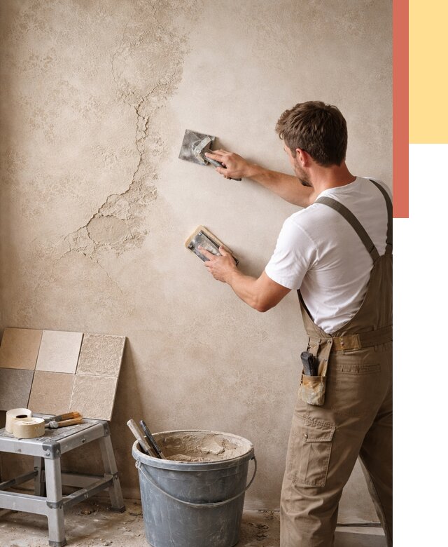 Ремонт декоративной штукатурки в Соликамске от 4637 руб. под ключ | ОТДЕЛОЧНИК-Слк