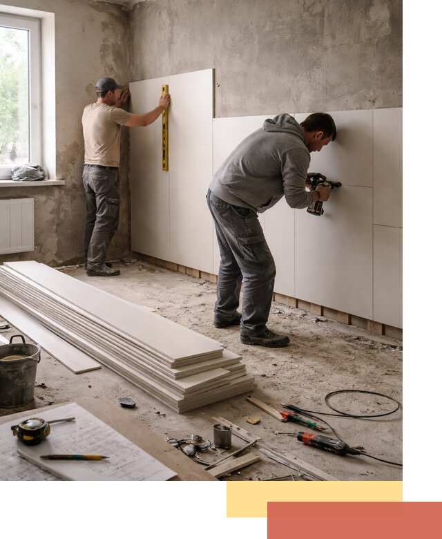 Монтаж ПВХ панелей на стены в Соликамске качественно и быстро