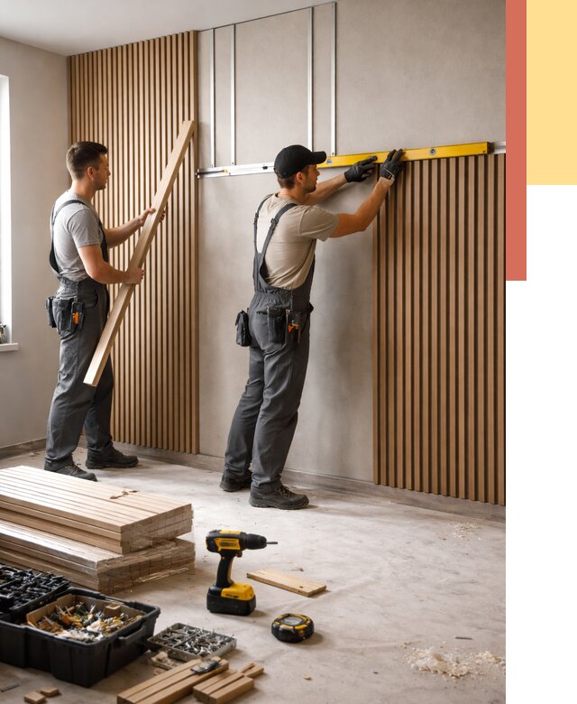 Монтаж реечных панелей на стены в Соликамске от 1237 руб. — быстро и недорого | ОТДЕЛОЧНИК-Слк