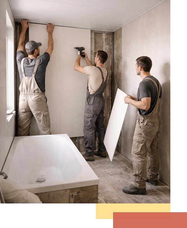 Отделка ванной панели ПВХ профессионально в Соликамске