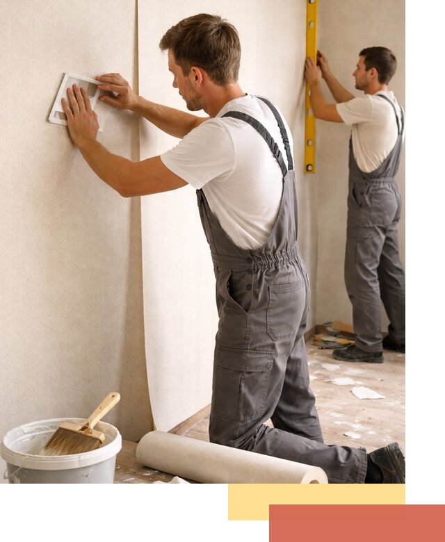 Поклейка бумажных обоев в Соликамске качественно и недорого