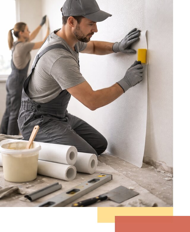 Поклейка стеклообоев профессионально в Соликамске