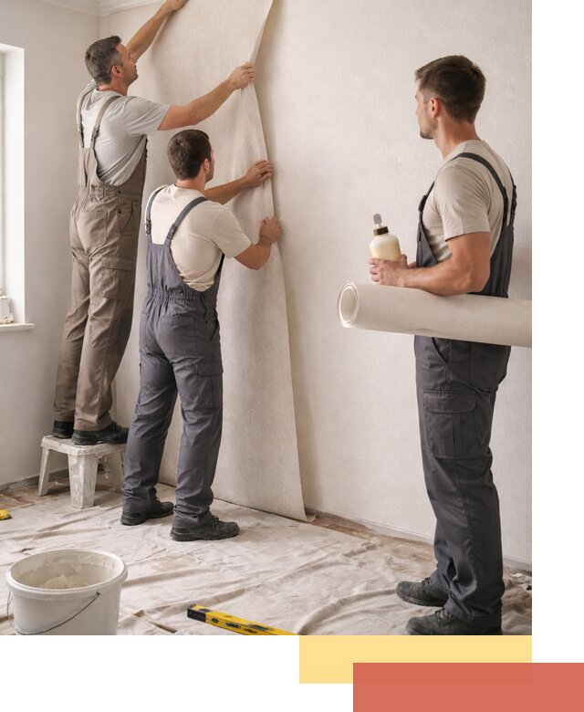 Оклейка стен обоями в Соликамске — качественно и профессионально