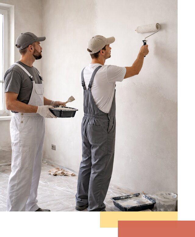 Покраска стен водоэмульсионной краской в Соликамске