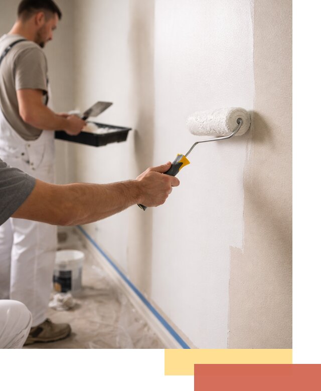 Покраска стен акриловой краской профессионально в Соликамске