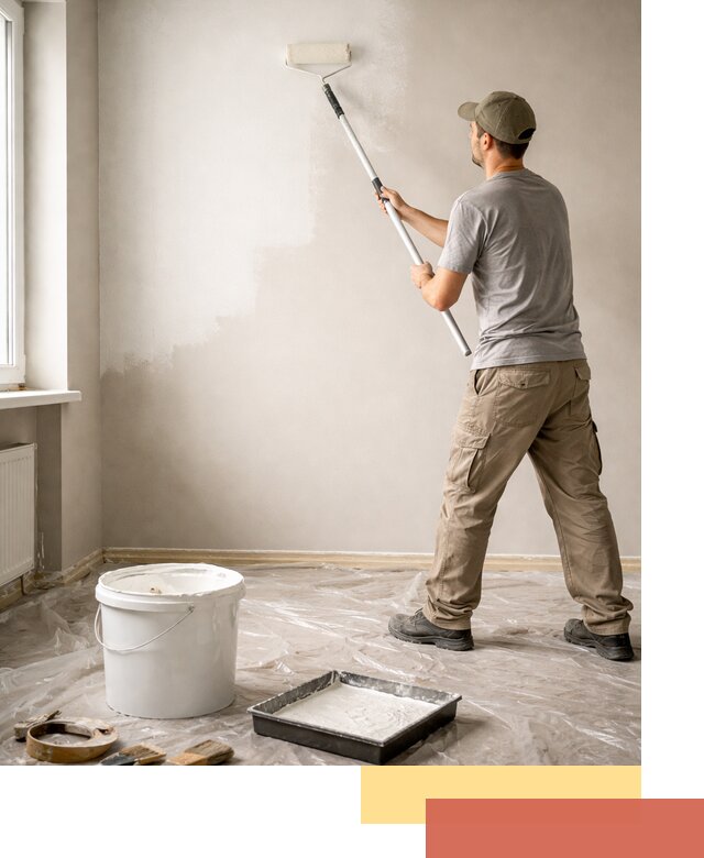 Покраска стен латексной краской в Соликамске качественно и быстро