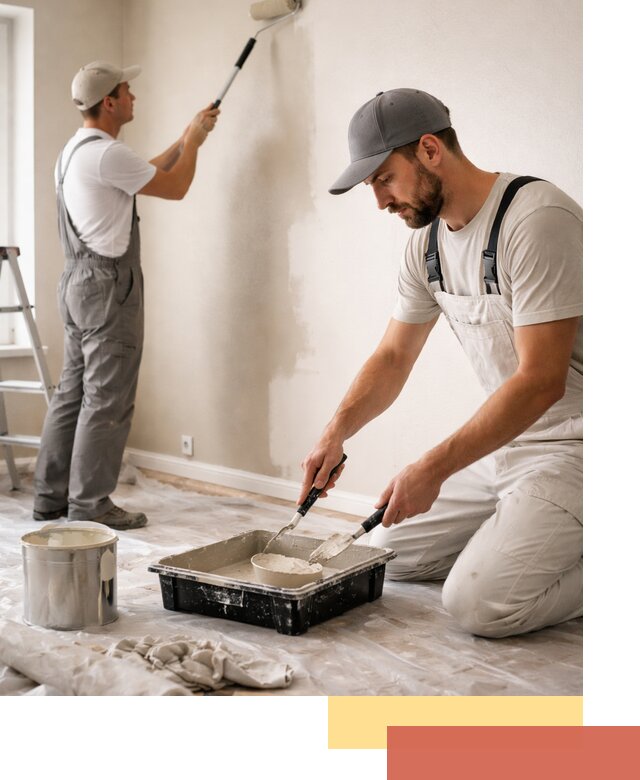 Покраска стен в квартире в Соликамске — профессионально и аккуратно