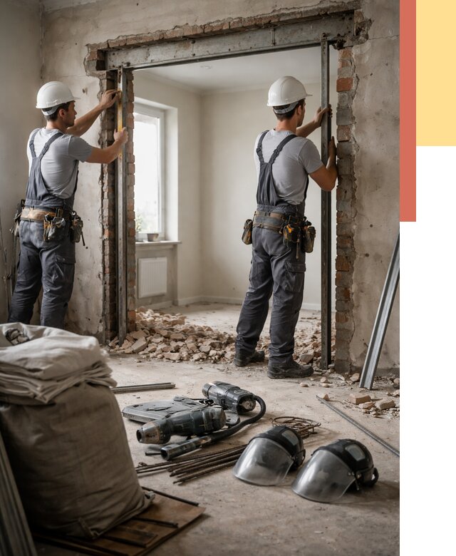 Расширение дверного проема в Соликамске от 12881 руб. под ключ | ОТДЕЛОЧНИК-Слк