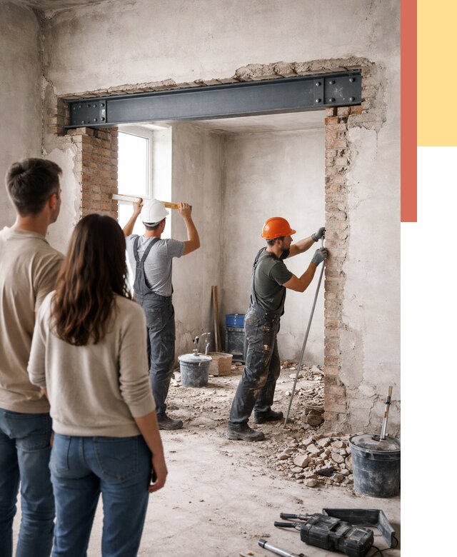 Усиление проема в стене в Соликамске от 9790 руб. — усиление дверного проема металлоконструкцией | ОТДЕЛОЧНИК-Слк