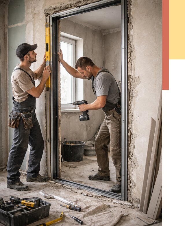 Закладка дверного проема в Соликамске от 3607 руб. — быстро и недорого | ОТДЕЛОЧНИК-Слк