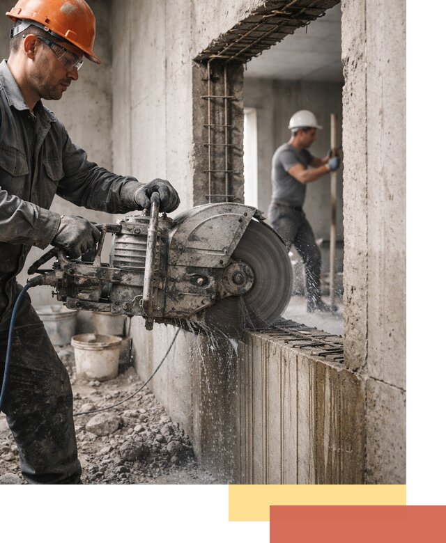 Алмазная резка проемов в Соликамске быстро и точно