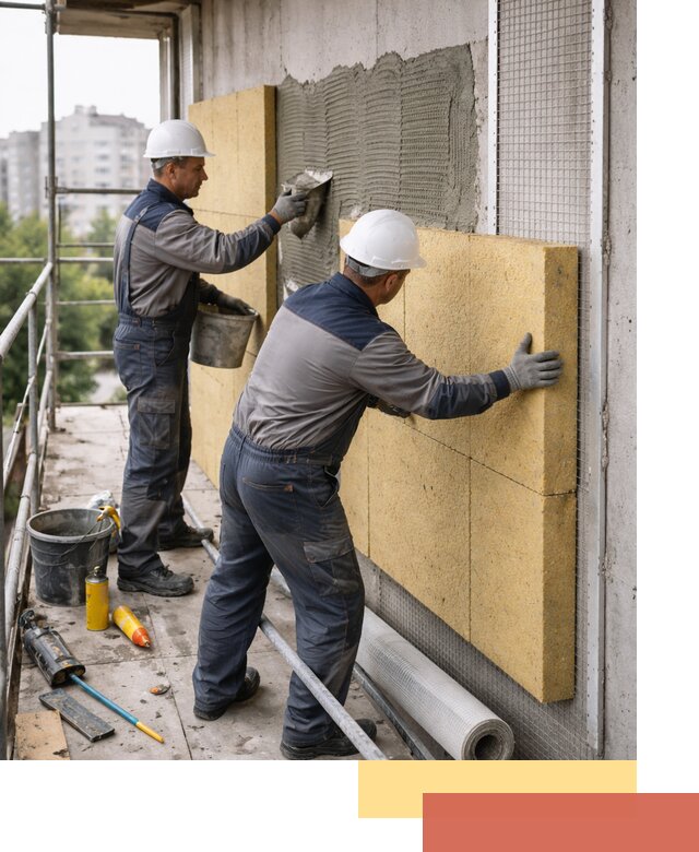 Утепление стен зданий и домов в Соликамске качественно и надежно