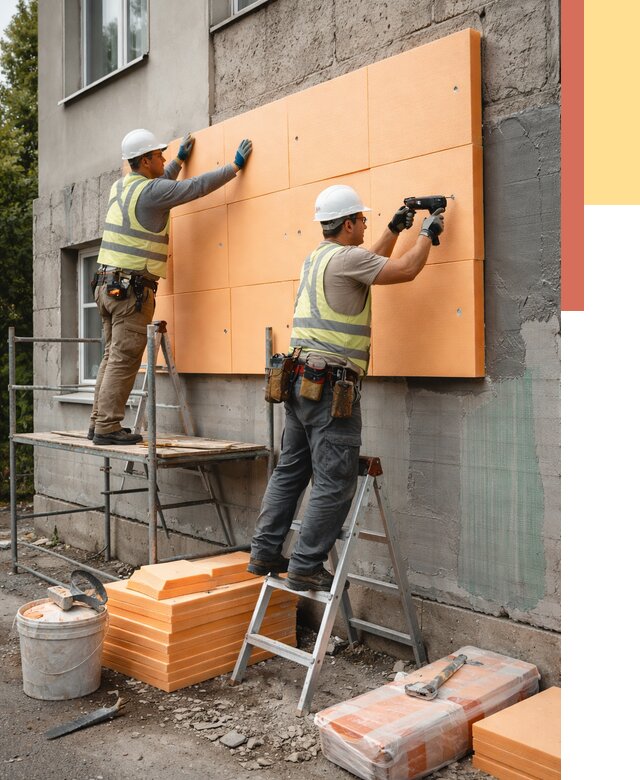 Утепление стен пеноплексом в Соликамске от 1906 руб./м2 — быстро и недорого | ОТДЕЛОЧНИК-Слк