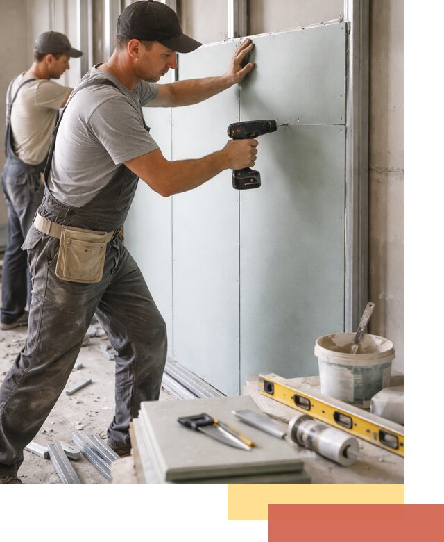 Кладка влагостойких перегородок ПГП в Соликамске