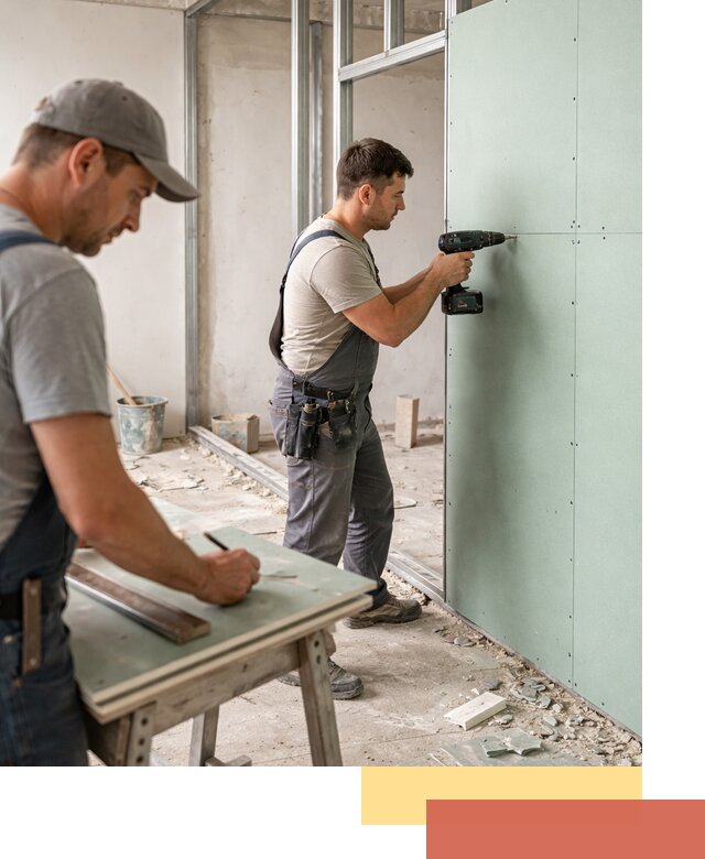 Перегородки из влагостойкого гипсокартона под ключ в Соликамске