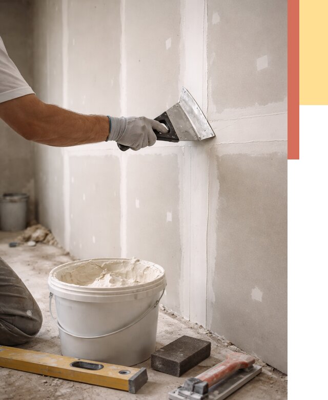 Шпаклевка перегородок из гипсокартона в Соликамске от 2576 руб. — услуги ОТДЕЛОЧНИК-Слк