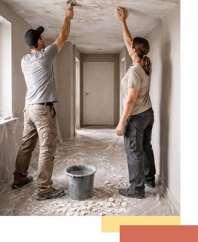 Удаление побелки с потолка в Соликамске — быстро и аккуратно