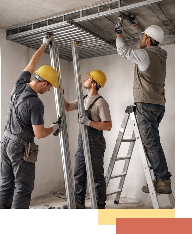 Монтаж реечного потолка под ключ в Соликамске