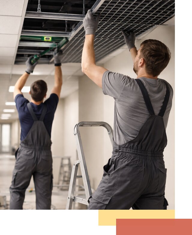 Монтаж потолка Грильято в Соликамске: установка под ключ качественно