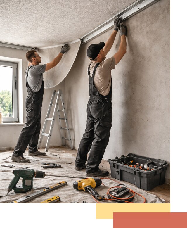 Монтаж фактурного натяжного потолка в Соликамске качественно и быстро