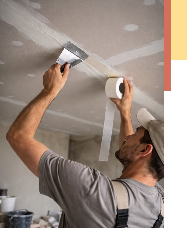 Обработка швов потолка ГКЛ в Соликамске от 7729 руб. под ключ | ОТДЕЛОЧНИК-Слк