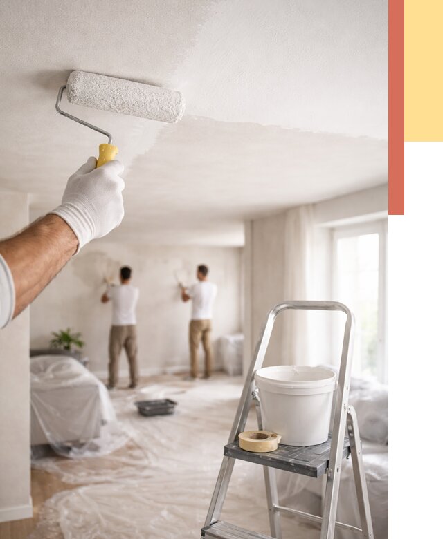 Покраска потолка акриловой краской в Соликамске от 2576 руб. | ОТДЕЛОЧНИК-Слк