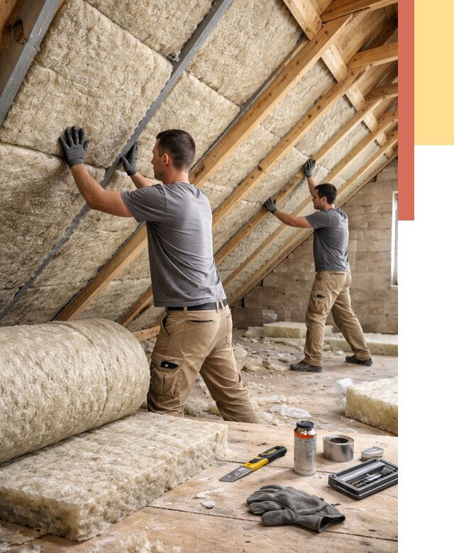 Утепление потолка минватой в Соликамске от 1494 руб. — быстро и недорого | ОТДЕЛОЧНИК-Слк