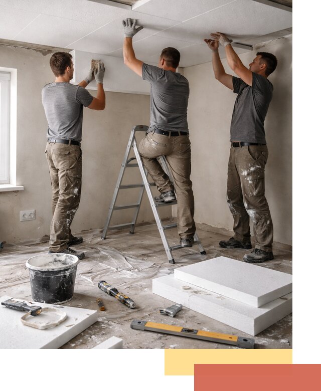 Утепление потолка пенопластом в Соликамске быстро и качественно