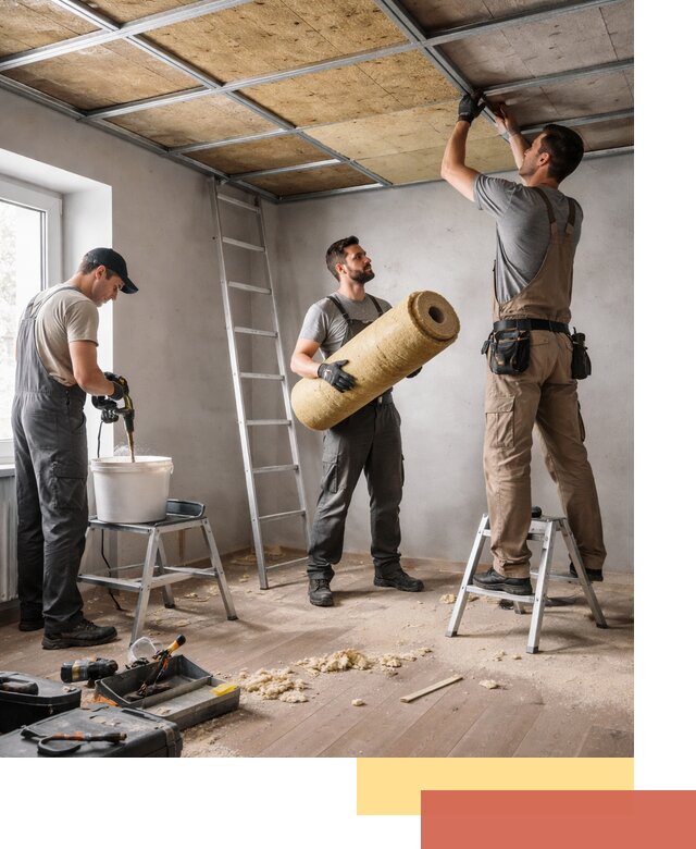 Шумоизоляция потолка в Соликамске: профессиональный монтаж и отделка